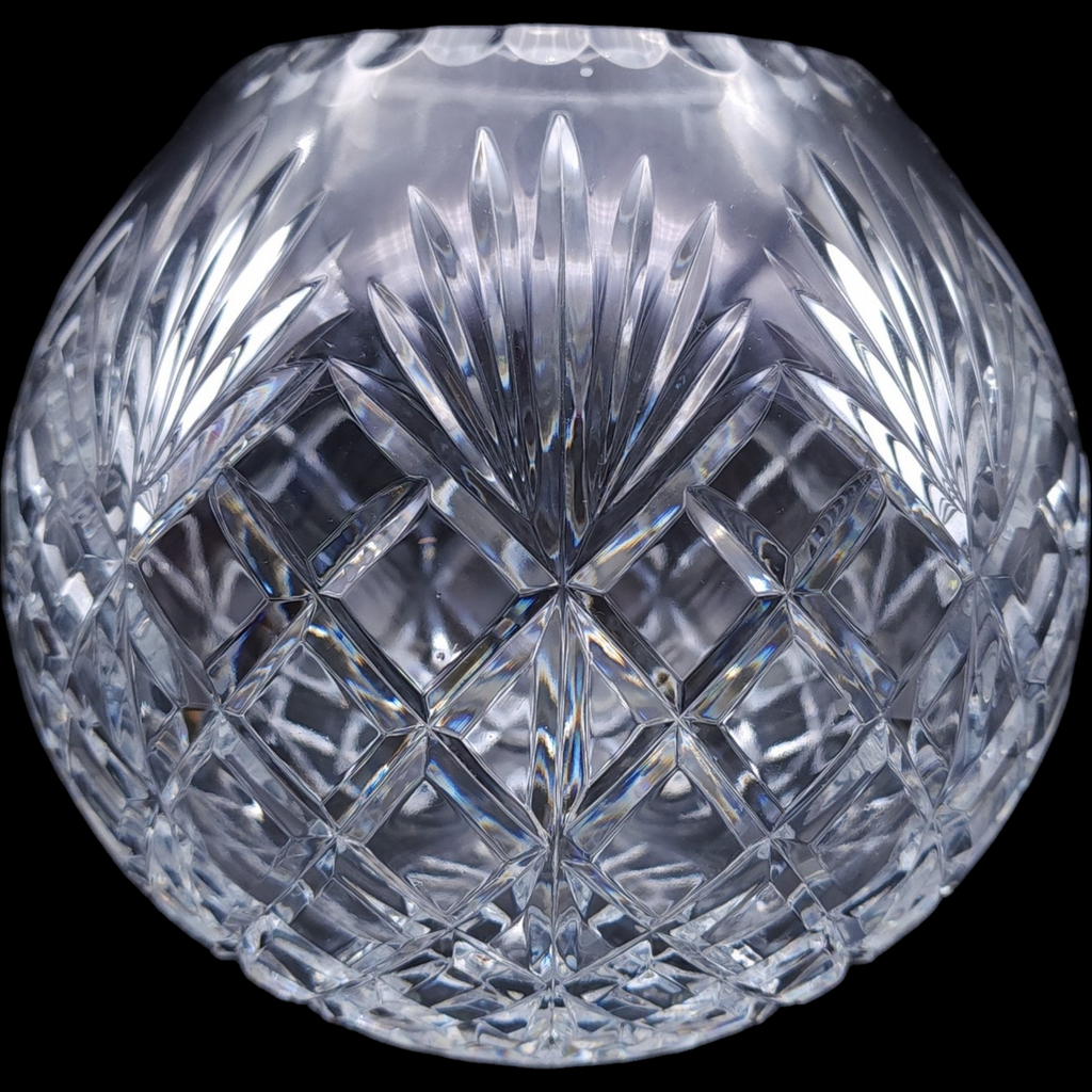 6" Galway Ashford Lead Crystal Rose Bowl Vase