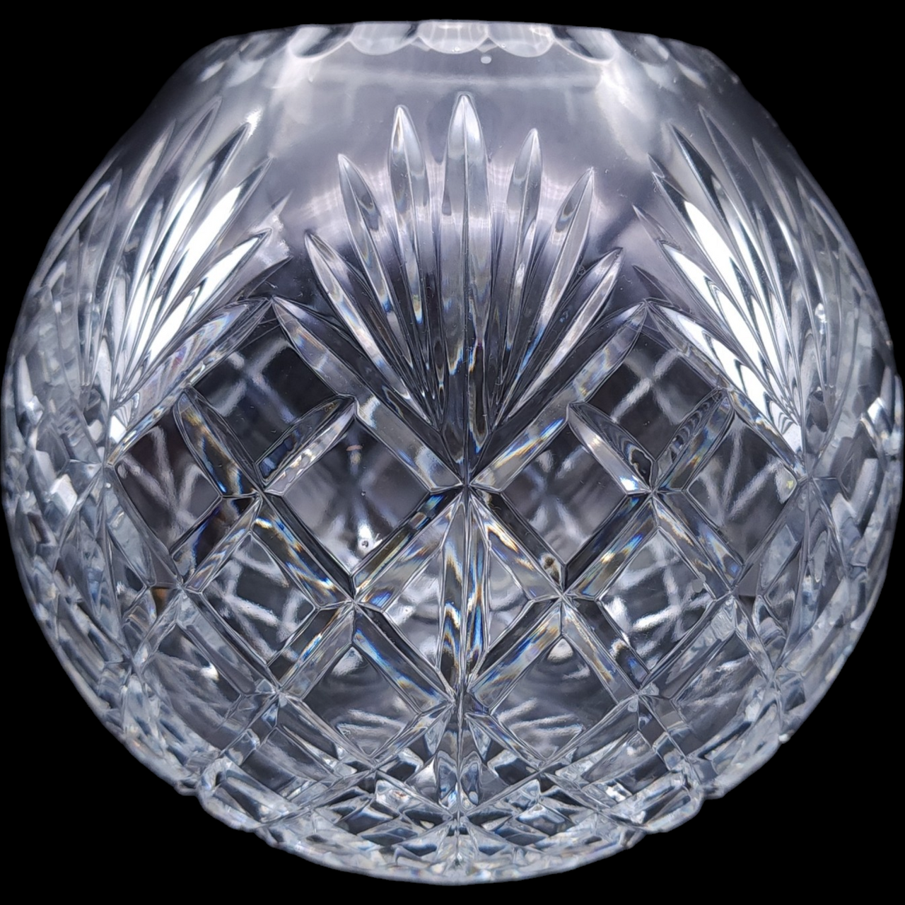 6" Galway Ashford Lead Crystal Rose Bowl Vase