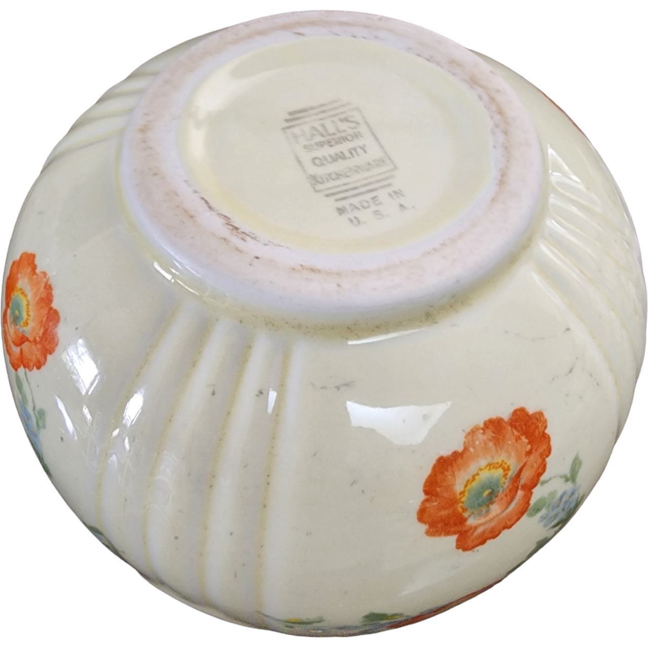 6" Hall Orange Poppy 1 Qt Radiance Bowl
