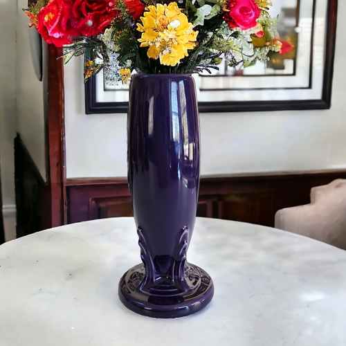 6" Homer Laughlin Fiesta Mulberry Bud Vase