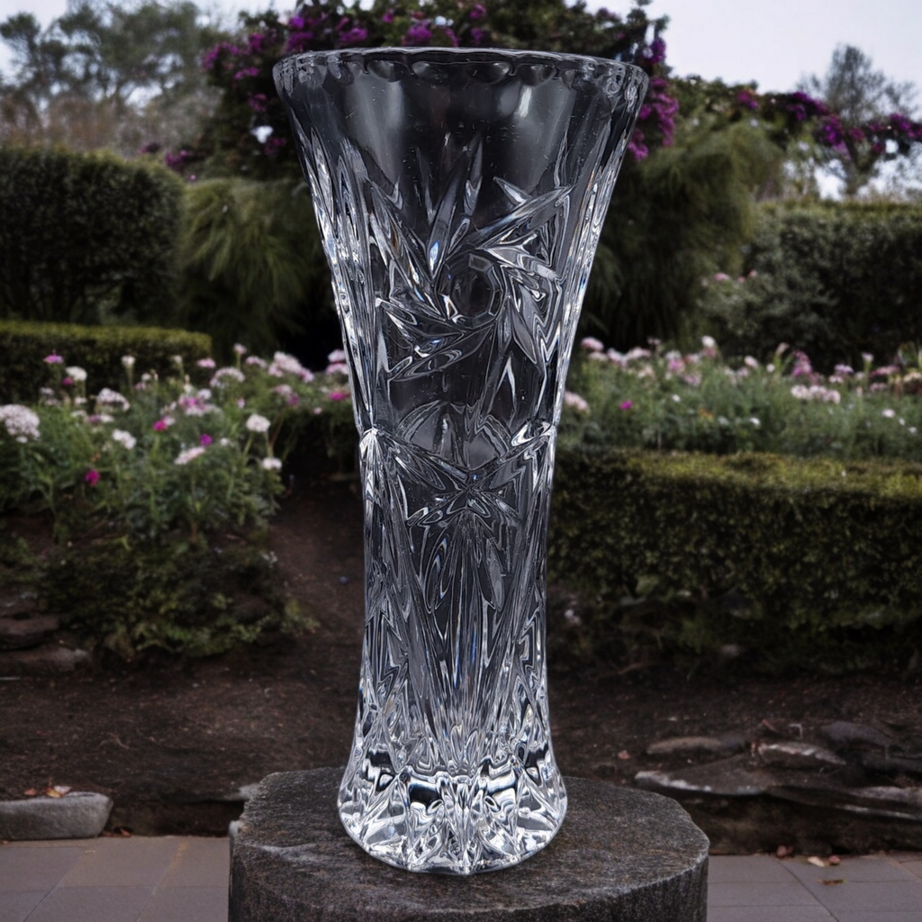 6" Lenox Lead Crystal Star Flower Vase
