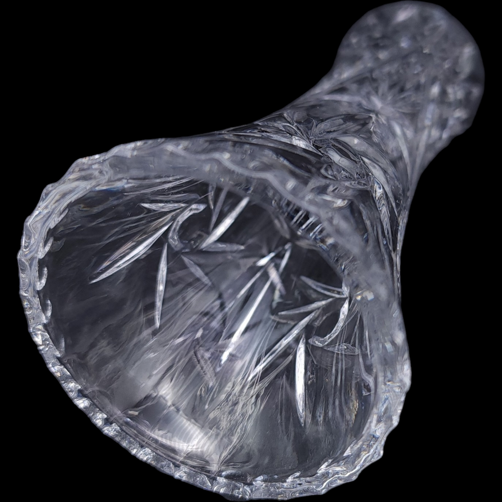 6" Lenox Lead Crystal Star Flower Vase