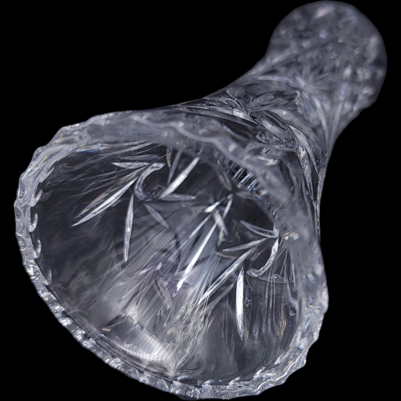 6" Lenox Lead Crystal Star Flower Vase