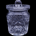 6" Waterford Crystal Lead Crystal Lismore  Biscuit Barrel & Lid