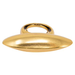 Oscar de la Renta Gold Wedge Cocktail Ring, Contemporary Statement Style