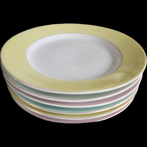 7 1/2" Hutschenreuther HR Porcelain Dessert Pie Plate Germany Set of 6