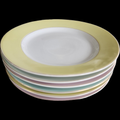 7 1/2" Hutschenreuther HR Porcelain Dessert Pie Plate Germany Set of 6