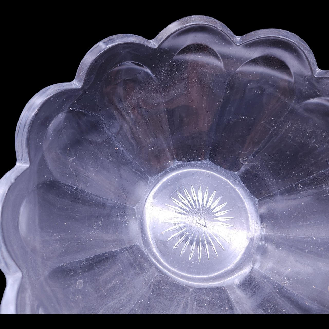 7" Heisey Colonial Panel Clear Round Bowl
