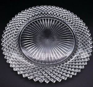 8" Anchor Hocking Miss America Clear Salad Plate