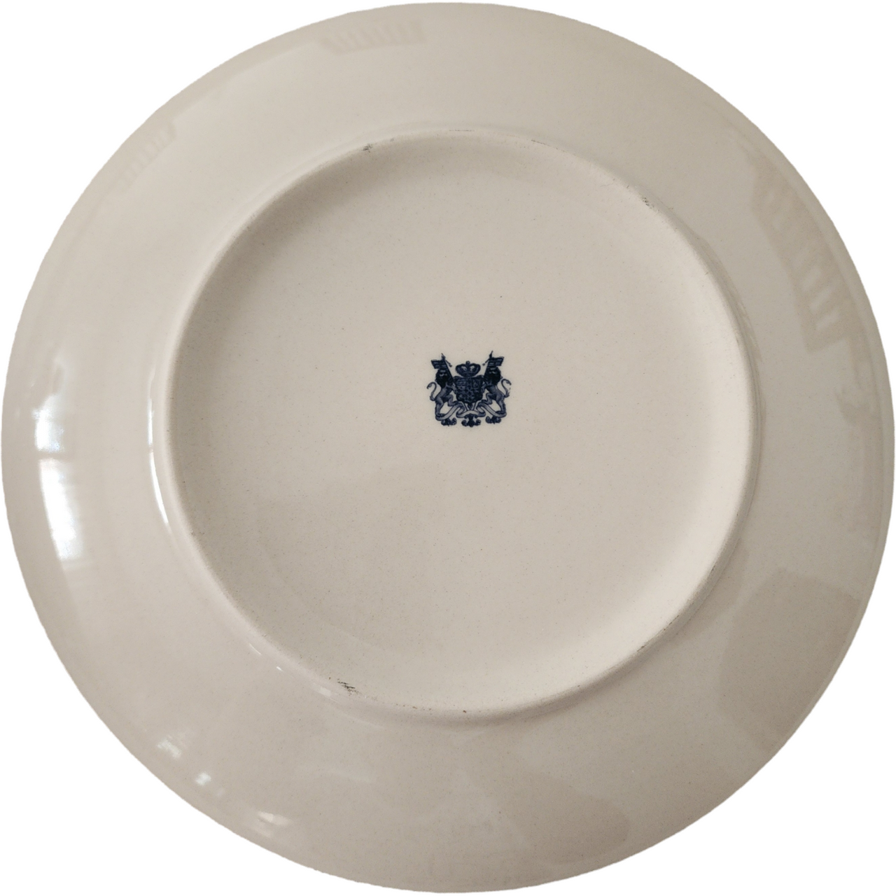 8" Antiche Riproduzioni Italian Brown Transferware Peacock Stoneware Plate