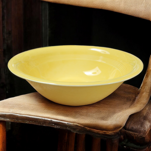 8" Homer Laughlin Fiesta Yellow Round Vegetable Bowl