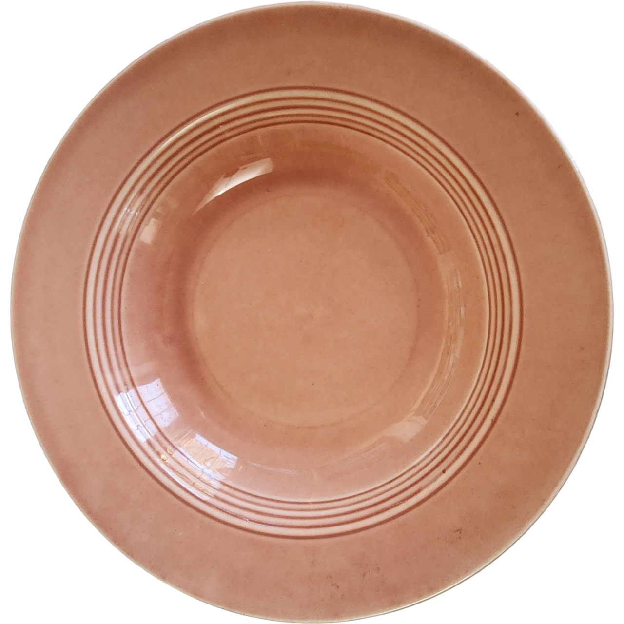 8" Homer Laughlin Kitchen Kraft Fiesta Harlequin Rose  Rim Soup Bowl