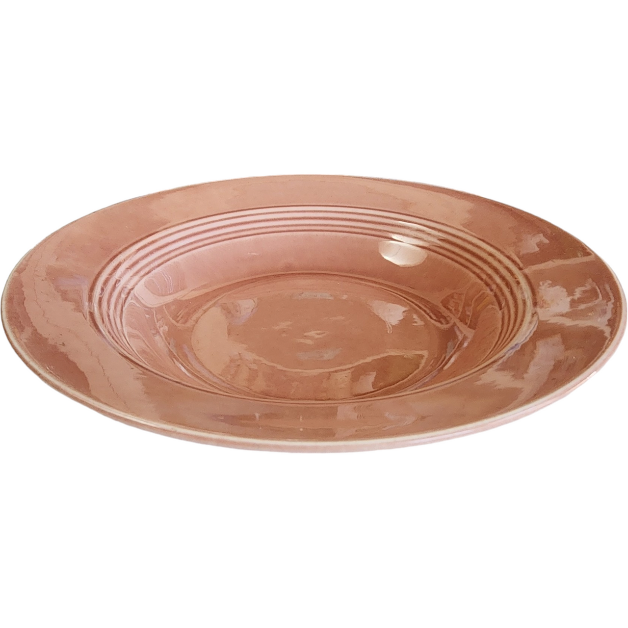 8" Homer Laughlin Kitchen Kraft Fiesta Harlequin Rose  Rim Soup Bowl