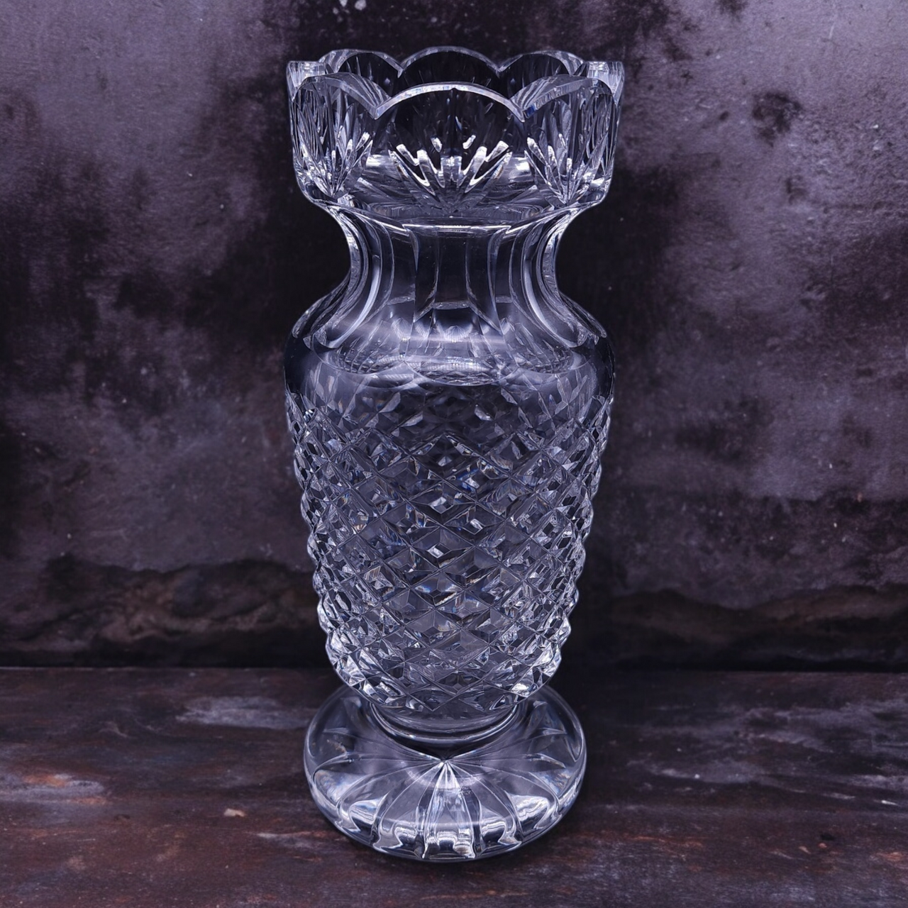 8" Waterford Crystal Lead Crystal Flower Vase