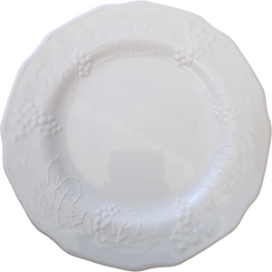 8 in Colony Harvest Milk Glass Luncheon Plate