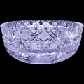9" Antique ABP American Brilliant Cut Clear Crystal Round Dish Bowl