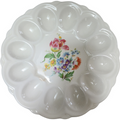9" Canonsburg Round 12 Deviled Egg Plate