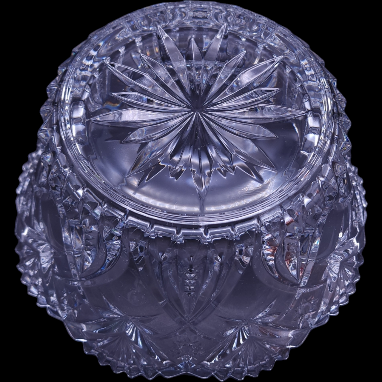 9" Cristal D'Arques-Durand Vincennes Lead Crystal Round Bowl Vase