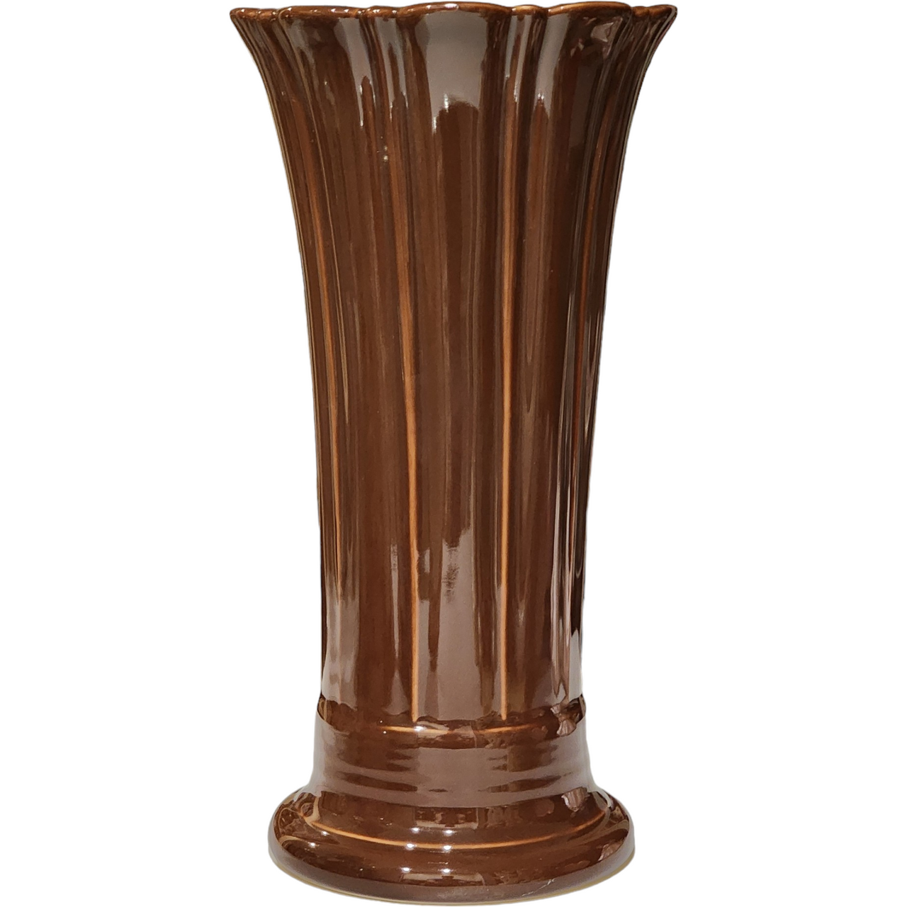 7" Homer Laughlin Fiesta Chocolate Flared Small Vase