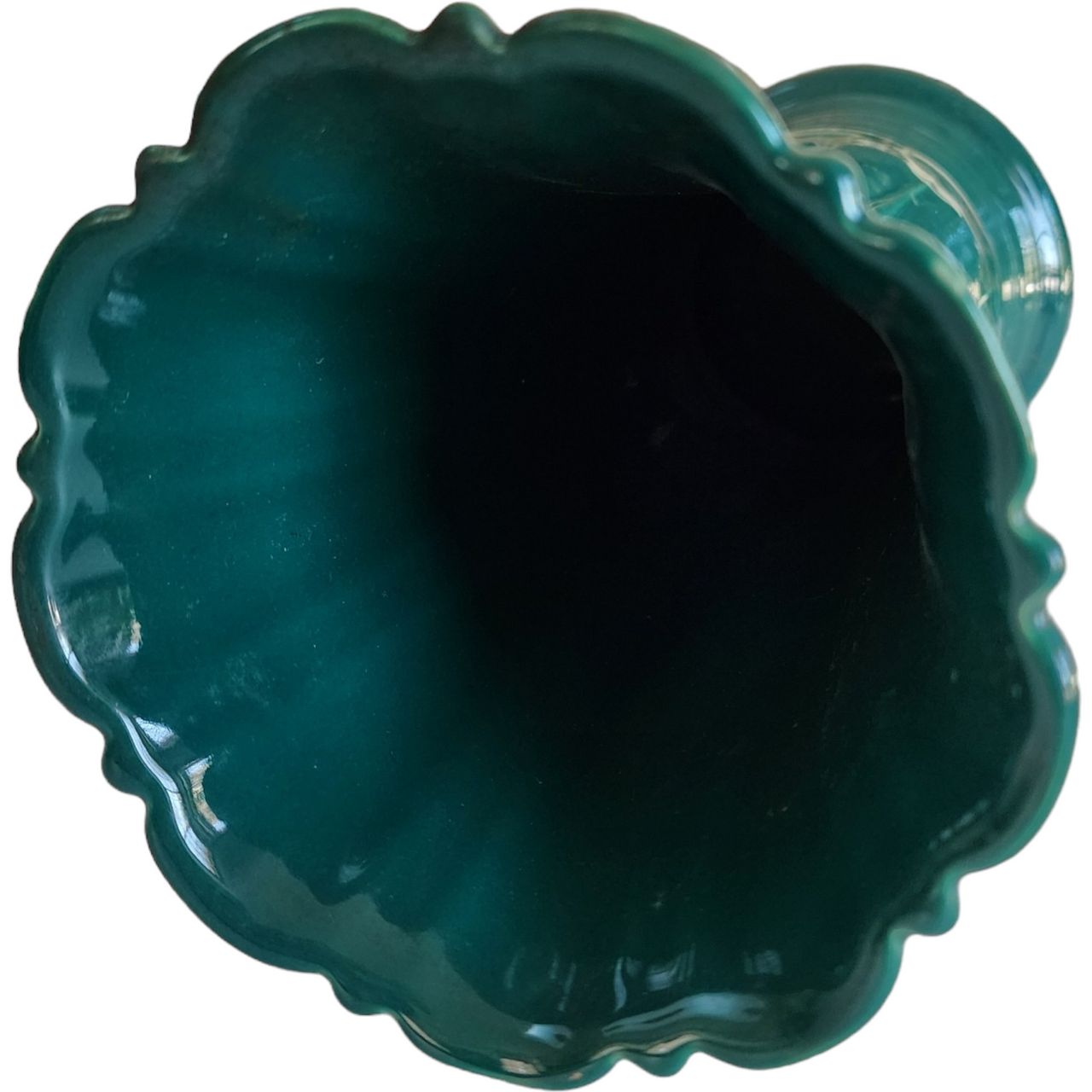 9" Homer Laughlin Fiesta Evergreen Green Flared Vase