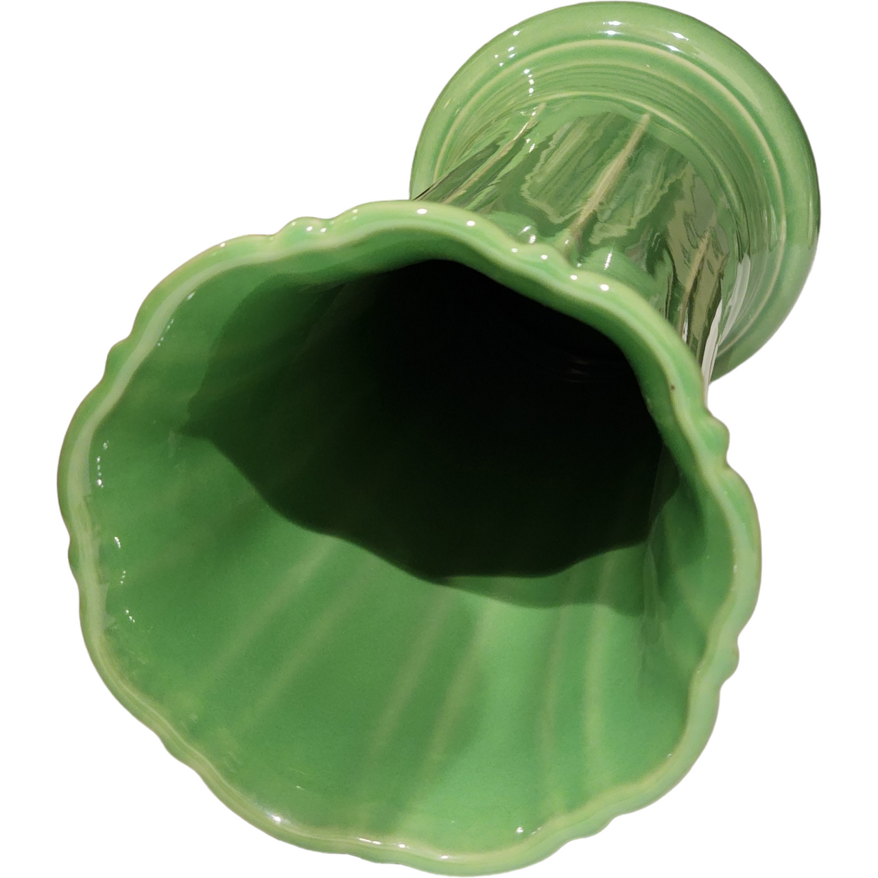 9" Homer Laughlin Fiesta Meadow Green Flared Vase