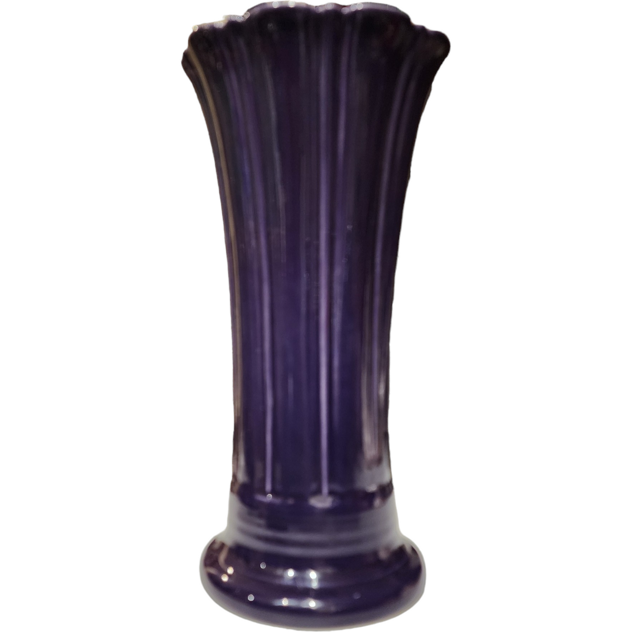 9" Homer Laughlin Fiesta Mulberry Flared Vase