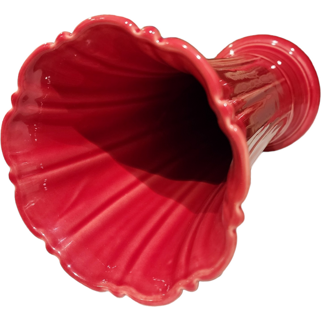 9" Homer Laughlin Fiesta Scarlet Red Flared Vase