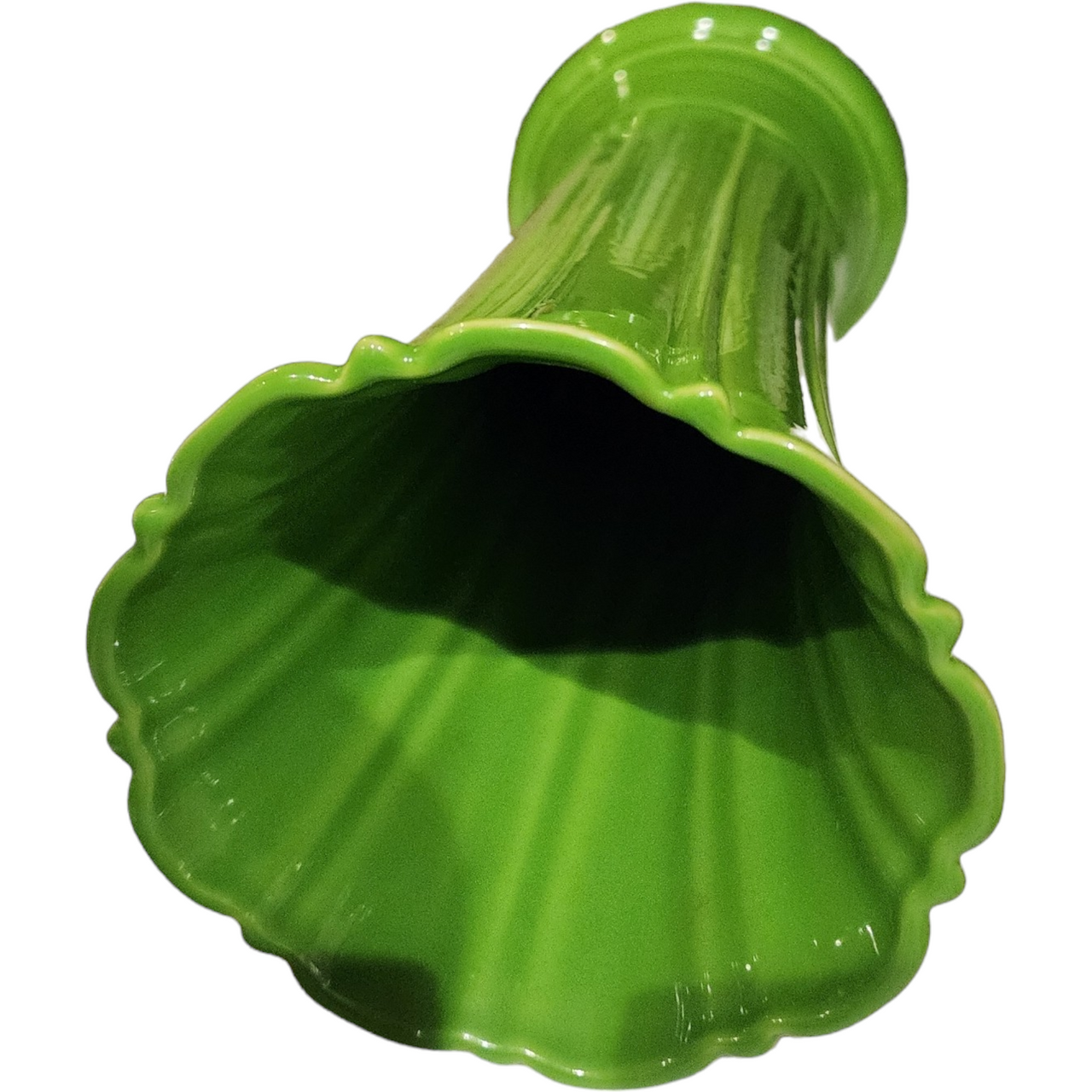 9" Homer Laughlin Fiesta Shamrock Green Flared Vase