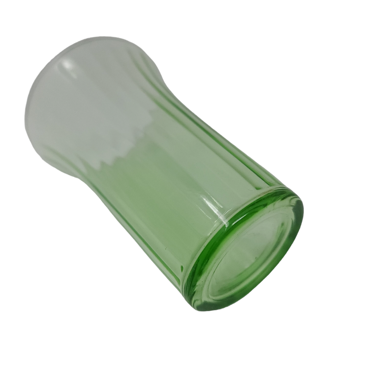 9 Oz Jeannette Uranium Green Flat Tumbler Glass