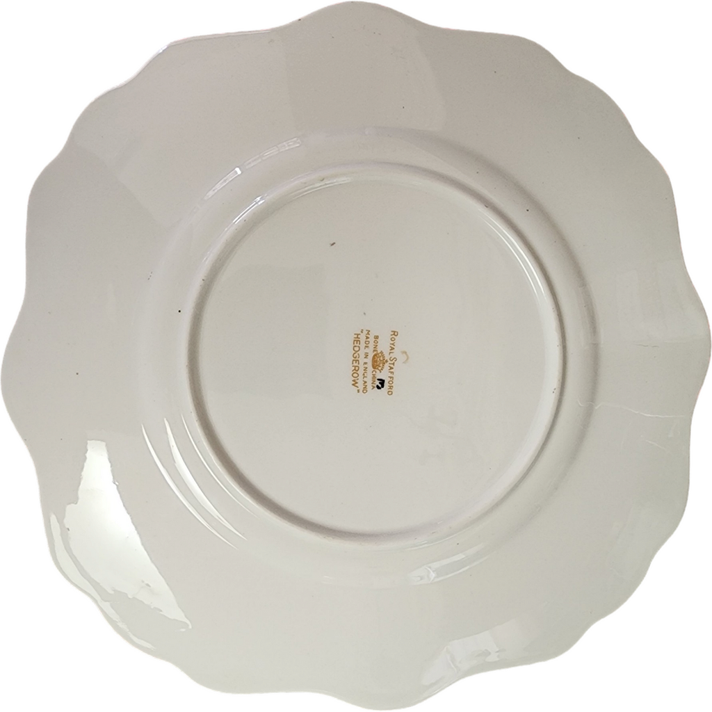 9" Royal Stafford Hedgerow Floral Vine / Berries Luncheon Plate