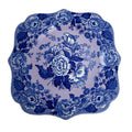 9" SPODE Blue Room Garden Collection Square Fancy Poppy Plate