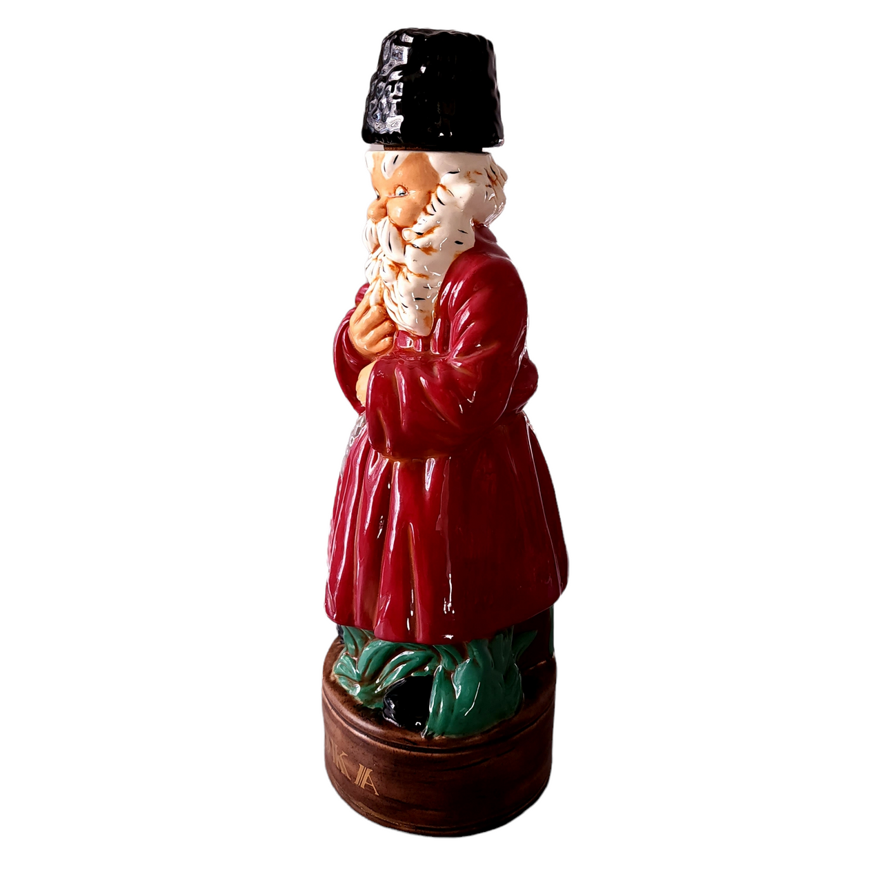 12 1/4" ALBERTA’S MOLDS Hand Painted Cossack Vodka Decanter