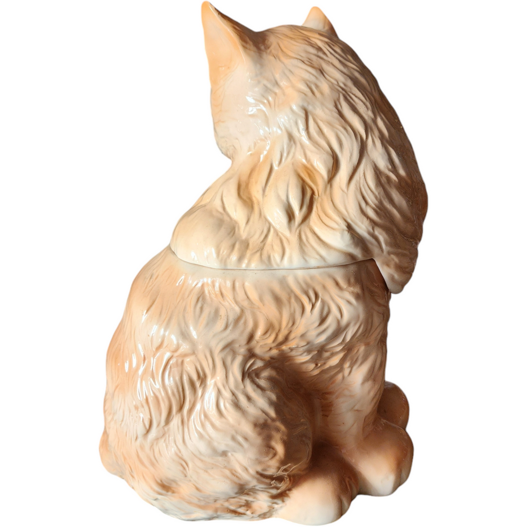 AMC Earthenware Cat Kitten Cookie Jar with Light Activated Sound