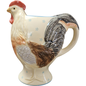 American Atelier "Petite Provence" Stoneware Charming Rooster Pitcher
