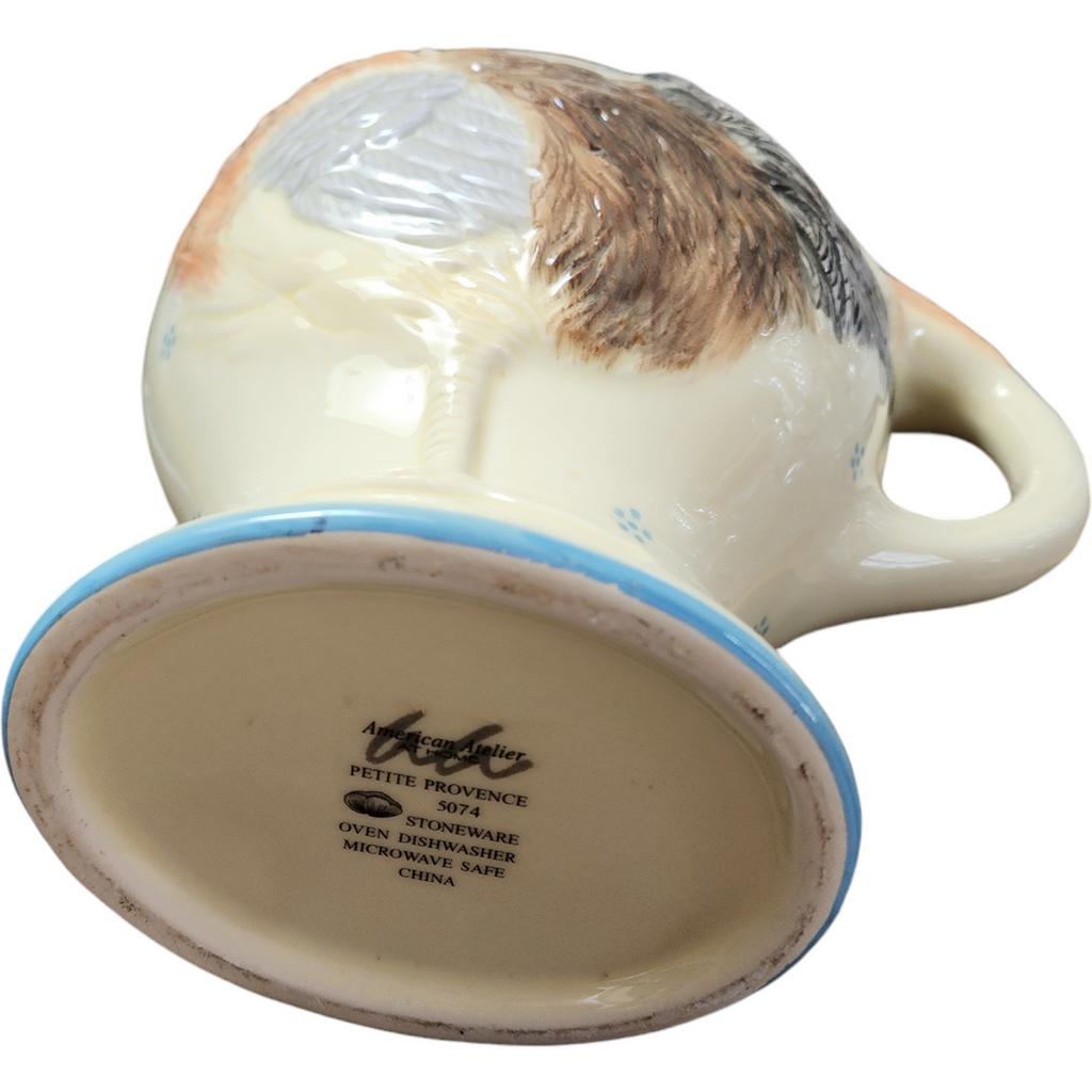 American Atelier "Petite Provence" Stoneware Charming Rooster Pitcher