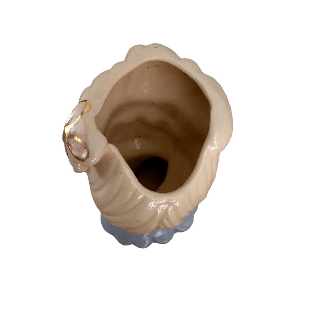 6" American Bisque Glamour Girl Colored Head Vase