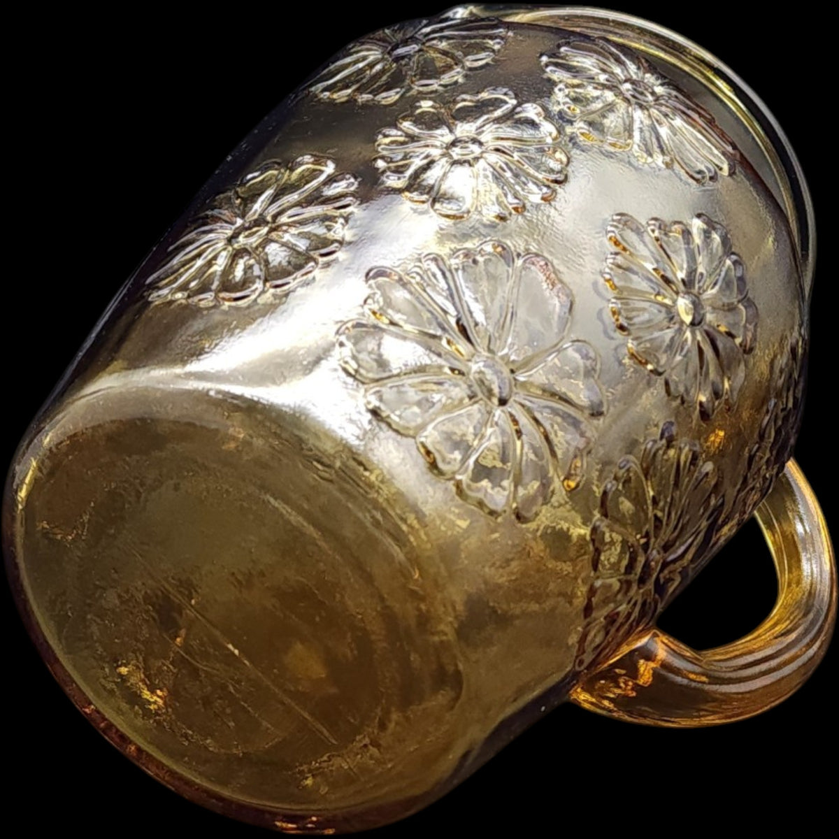 Anchor Hocking Honey Gold Springsong Glass Pitcher 86 oz