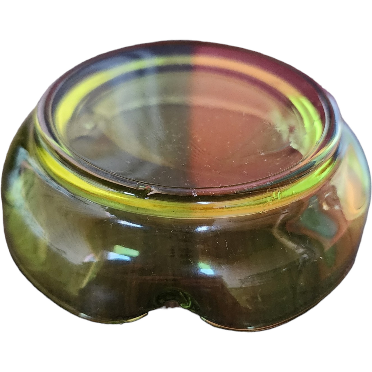 Anchor Hocking Avocado Green Ash Tray Set of 4