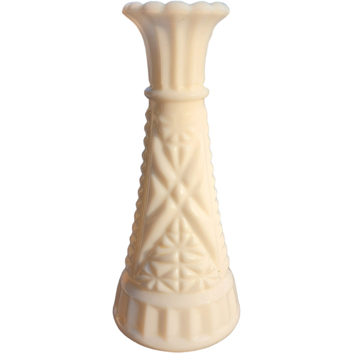 Anchor Hocking Giftware Milkglass Design Bottom Bud Vase