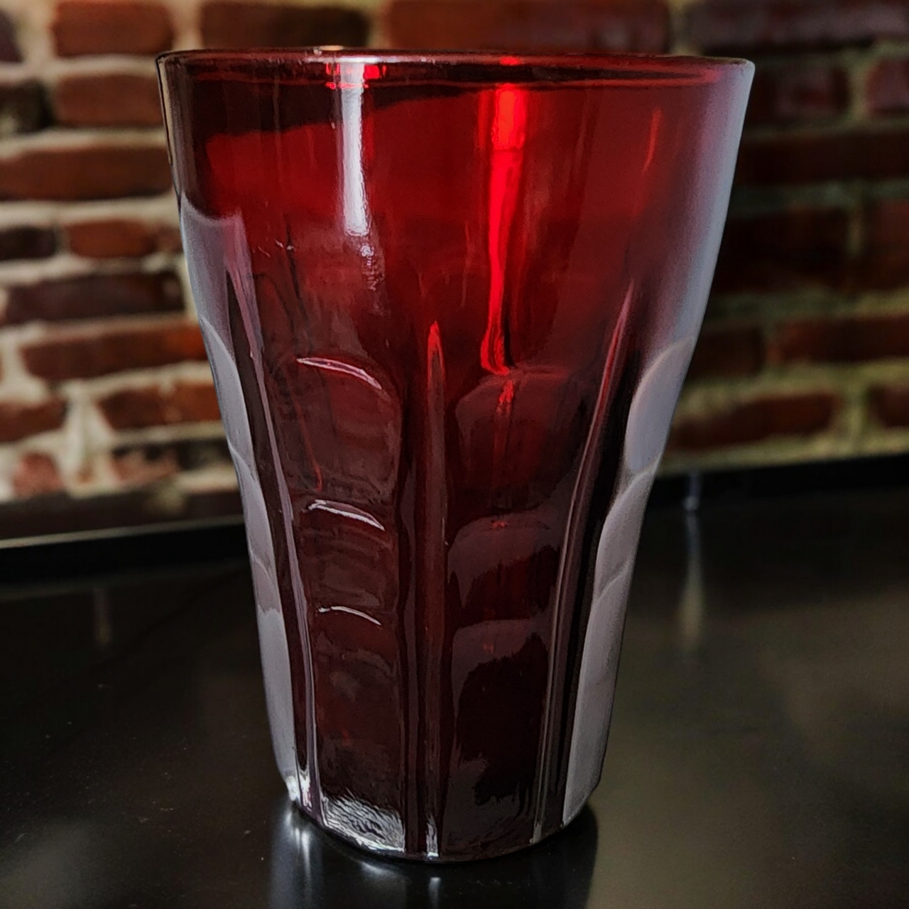 Anchor Hocking High Point Royal Ruby Flat Juice Glass
