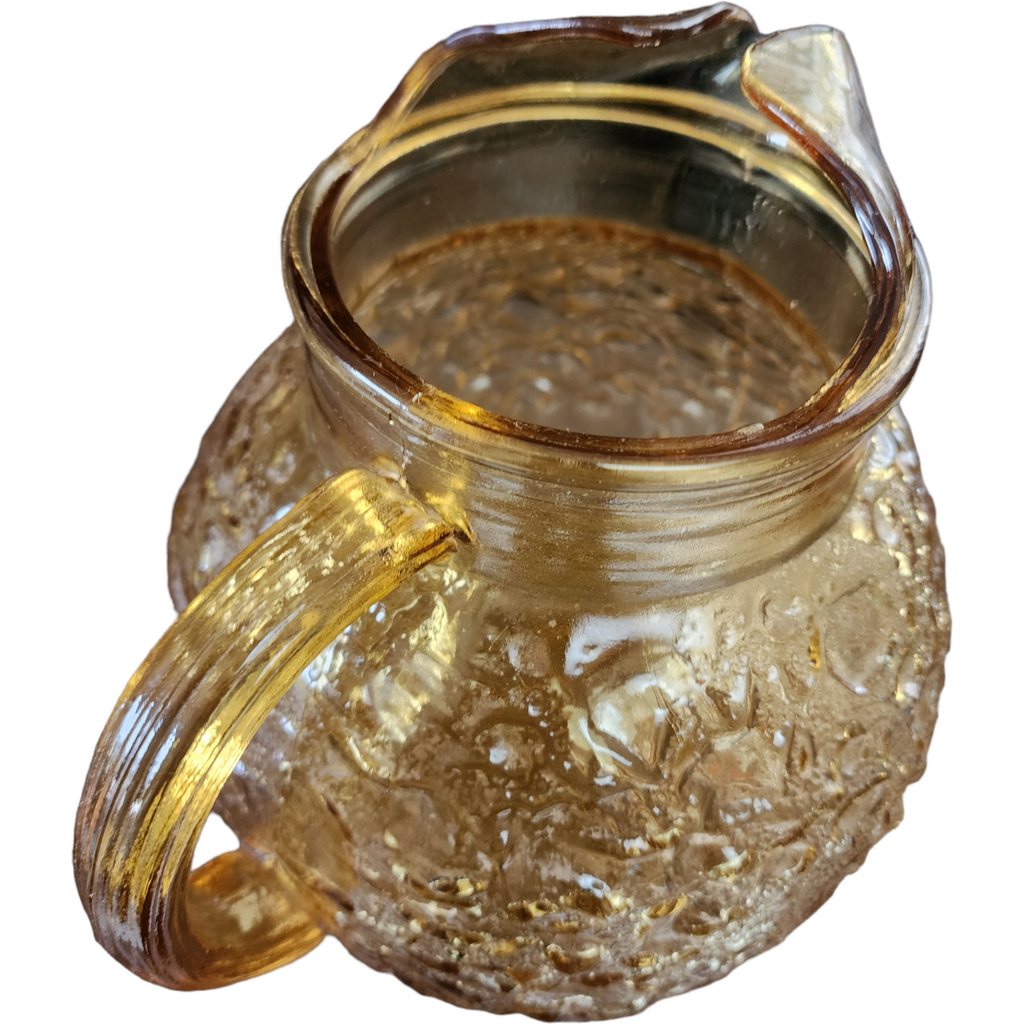 Anchor Hocking Milano Honey Gold Textured Design 96 Oz Pitcher