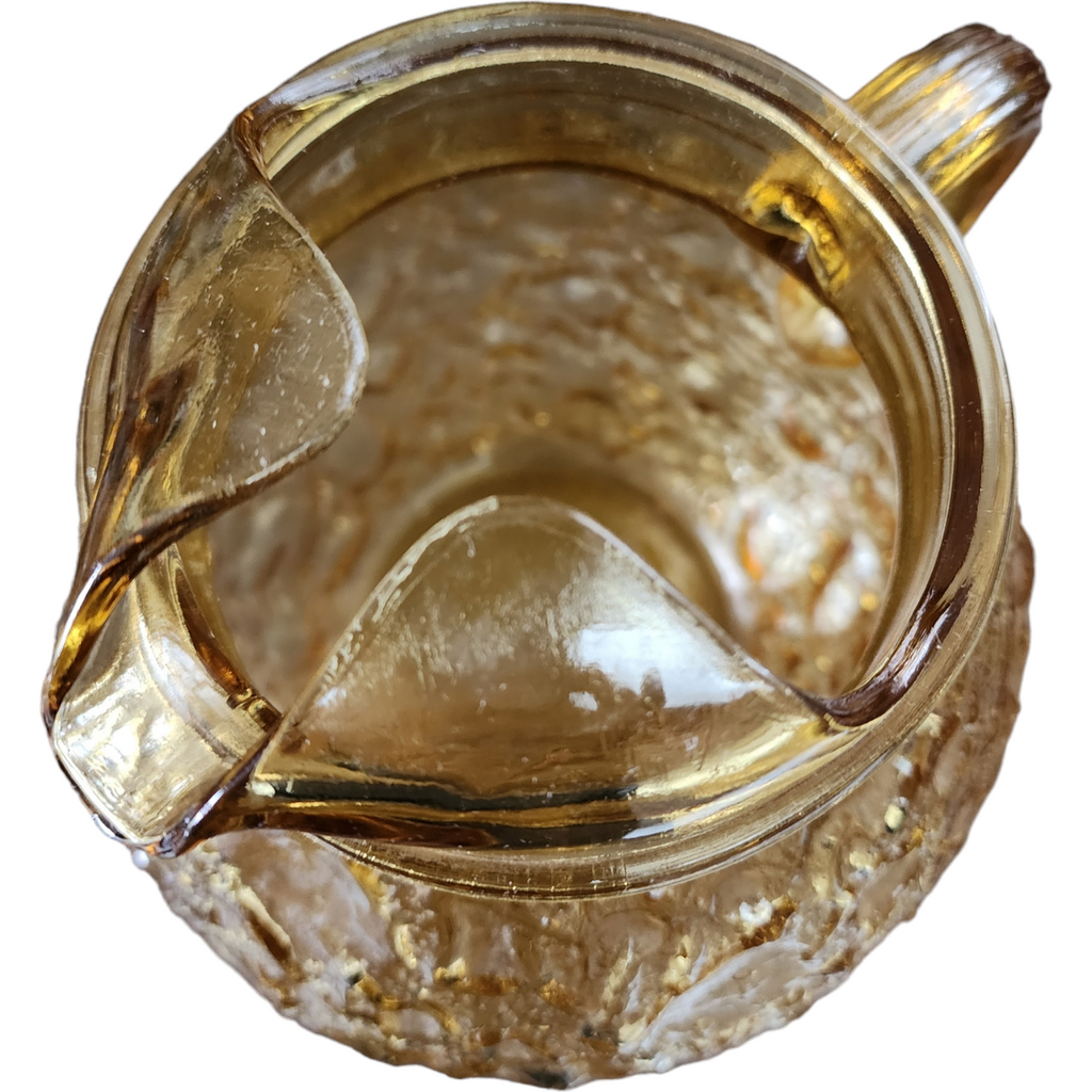 Anchor Hocking Milano Honey Gold Textured Design 96 Oz Pitcher