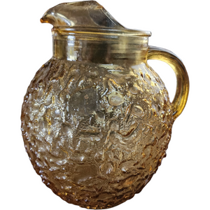 Anchor Hocking Milano Honey Gold Textured Design 96 Oz Pitcher