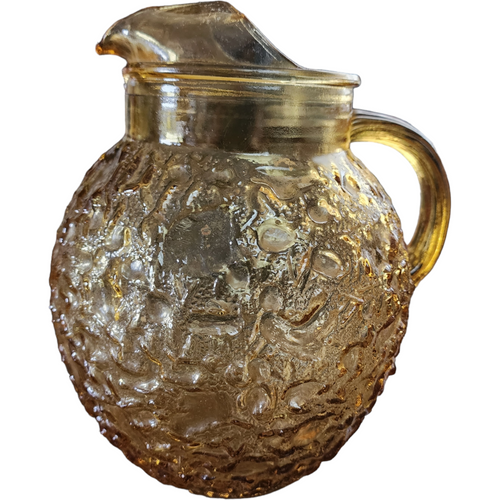 Anchor Hocking Milano Honey Gold Textured Design 96 Oz Pitcher