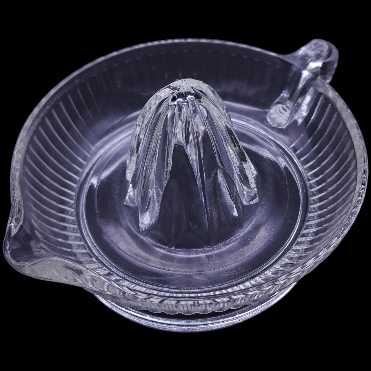 Anchor Hocking Pressed Glass EAPG Juice Orange Reamer