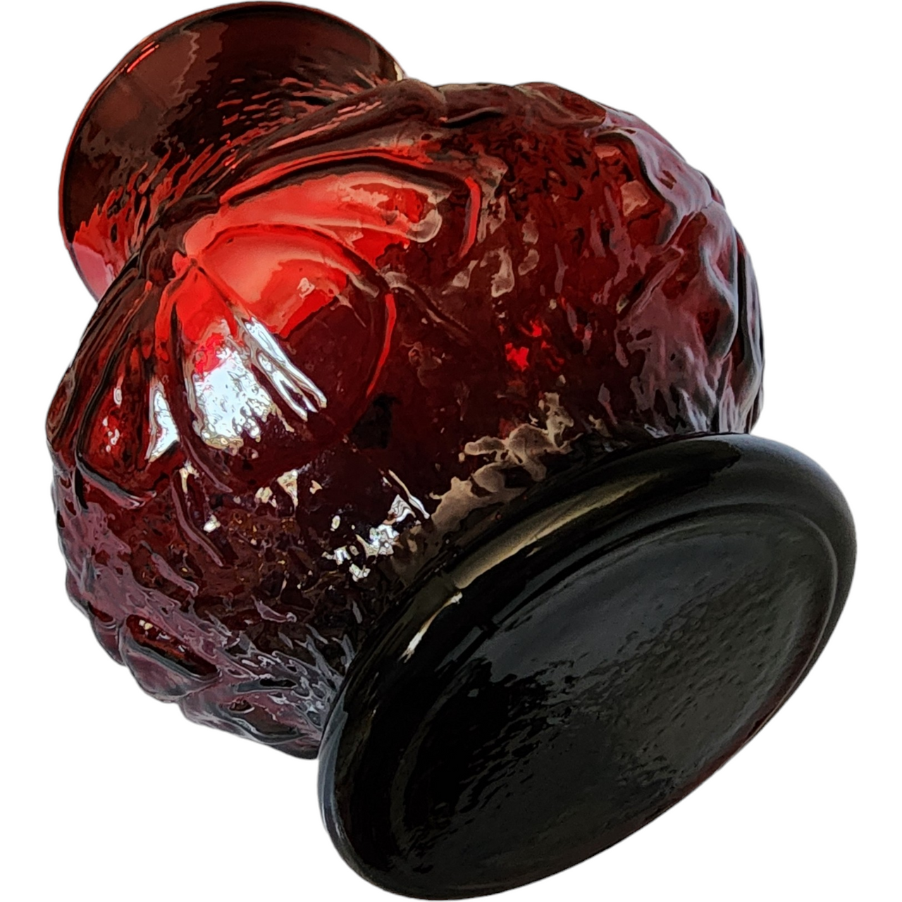 Anchor Hocking Rainflower Royal Ruby 5" Flower Vase
