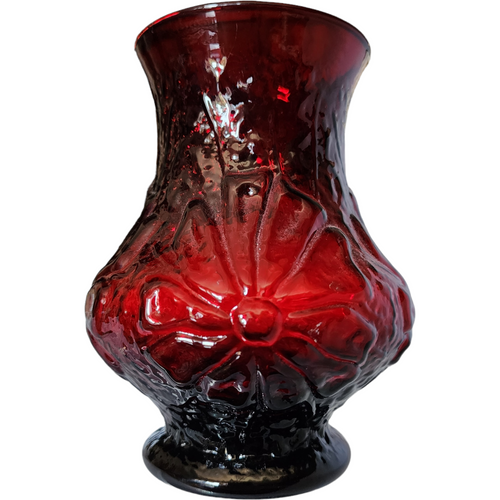 Anchor Hocking Rainflower Royal Ruby 5" Flower Vase