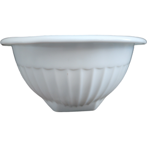 7" Anchor Hocking Vitrock Kitchenware Colonial Panels White Mixing Bowl