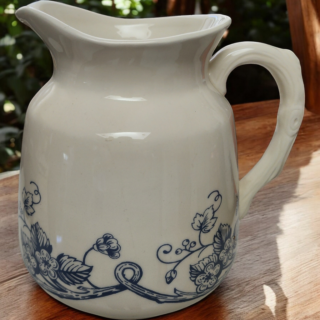 Andrea by Sadek Jardin Blue Water Pitcher - Suzanne Nicoll Design