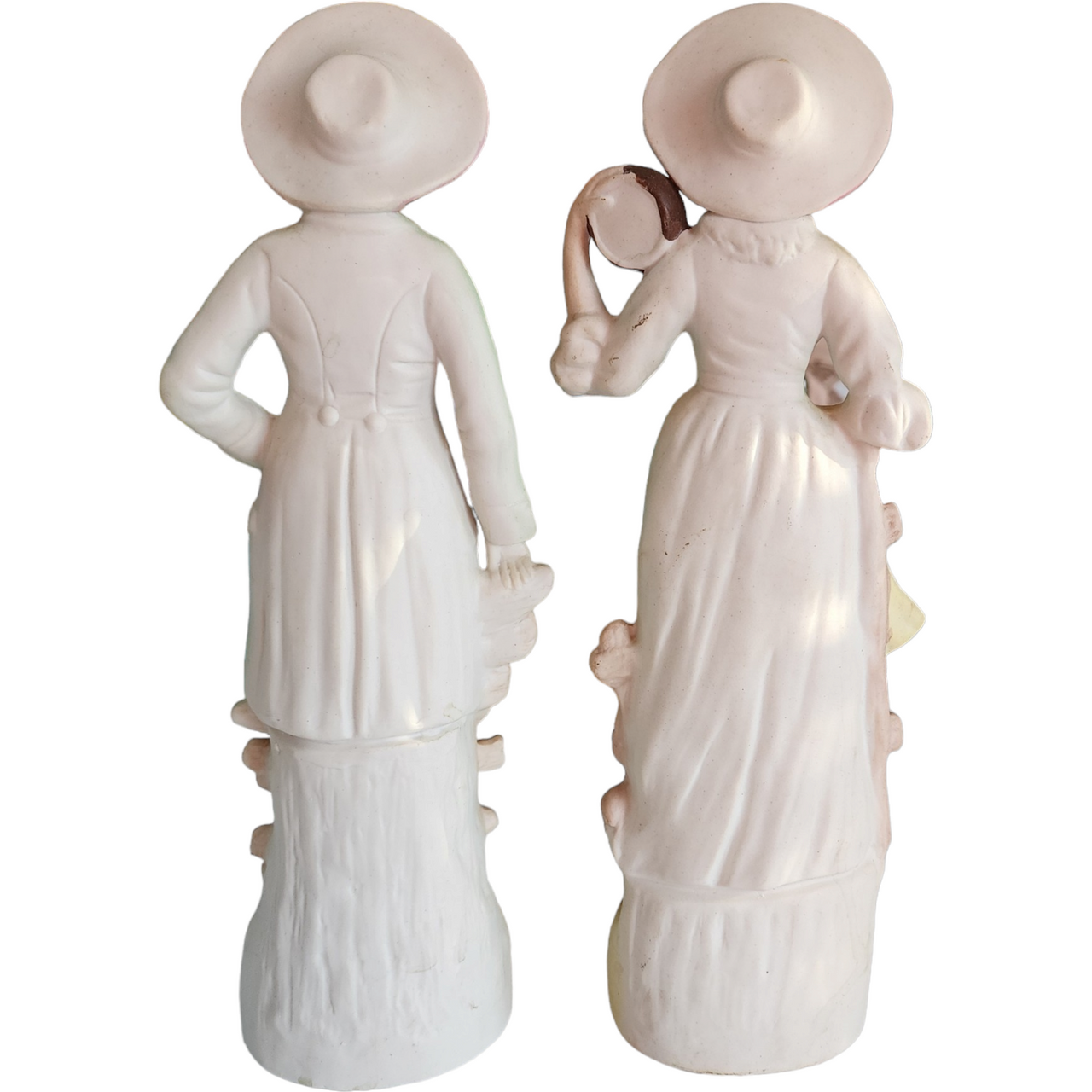 Andrea by Sadek Occupied Japan Bisque Porcelain Pair of Figurines